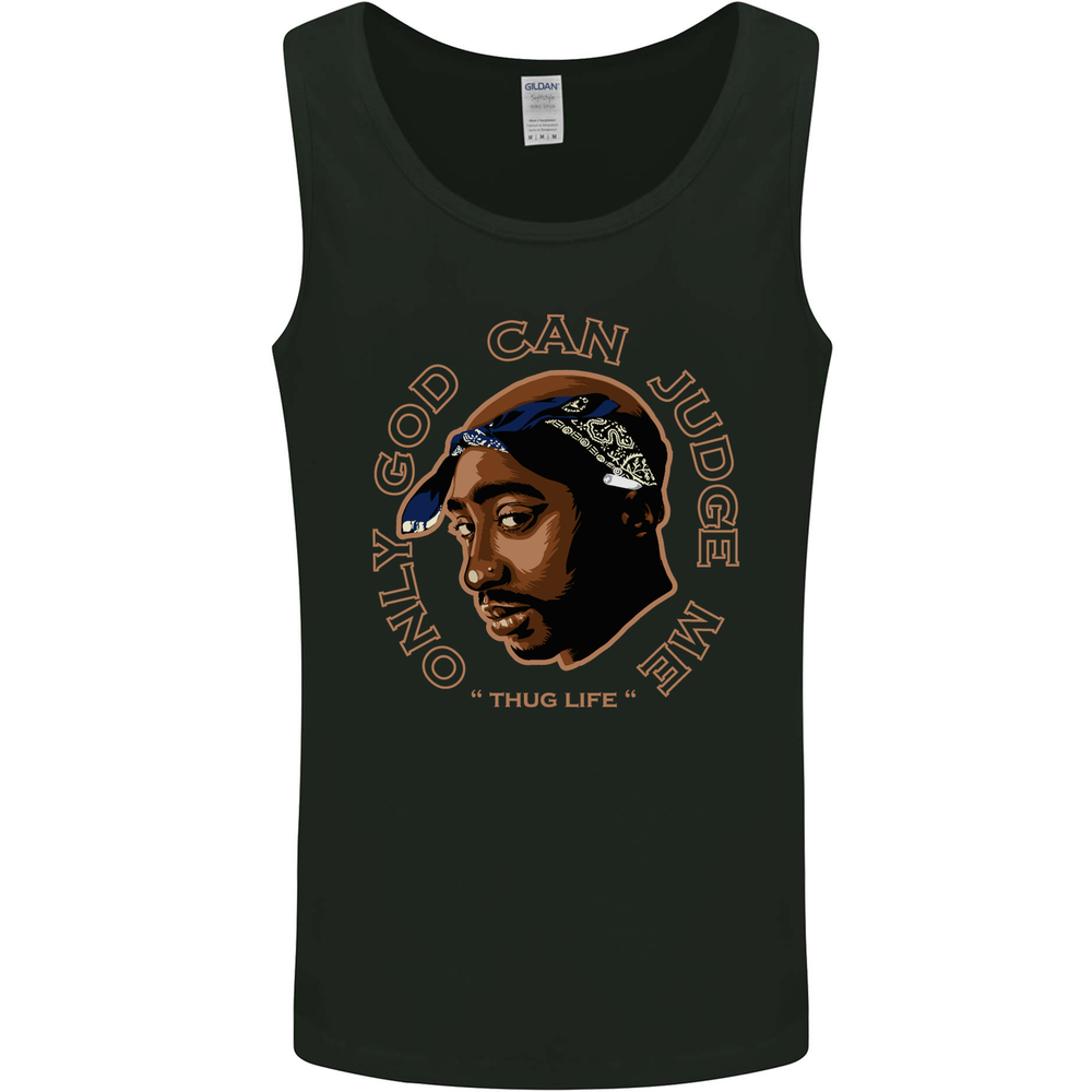 Only God Can Judge Me Rapper Hip Hop Mens Vest Tank Top
