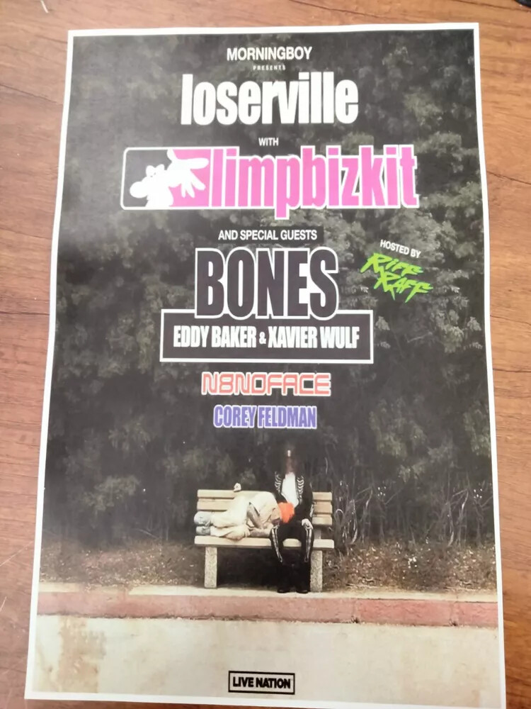 Limp Bizkit 11x17 2024 2025 Tour Concert Poster