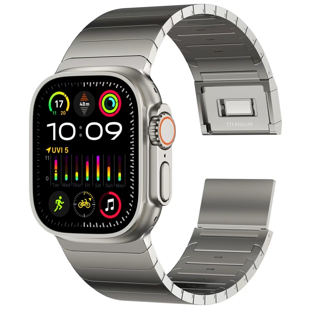 26mm Wide Full Titanium Watch Band with Magnetic Clasp for Apple Watch Titanium