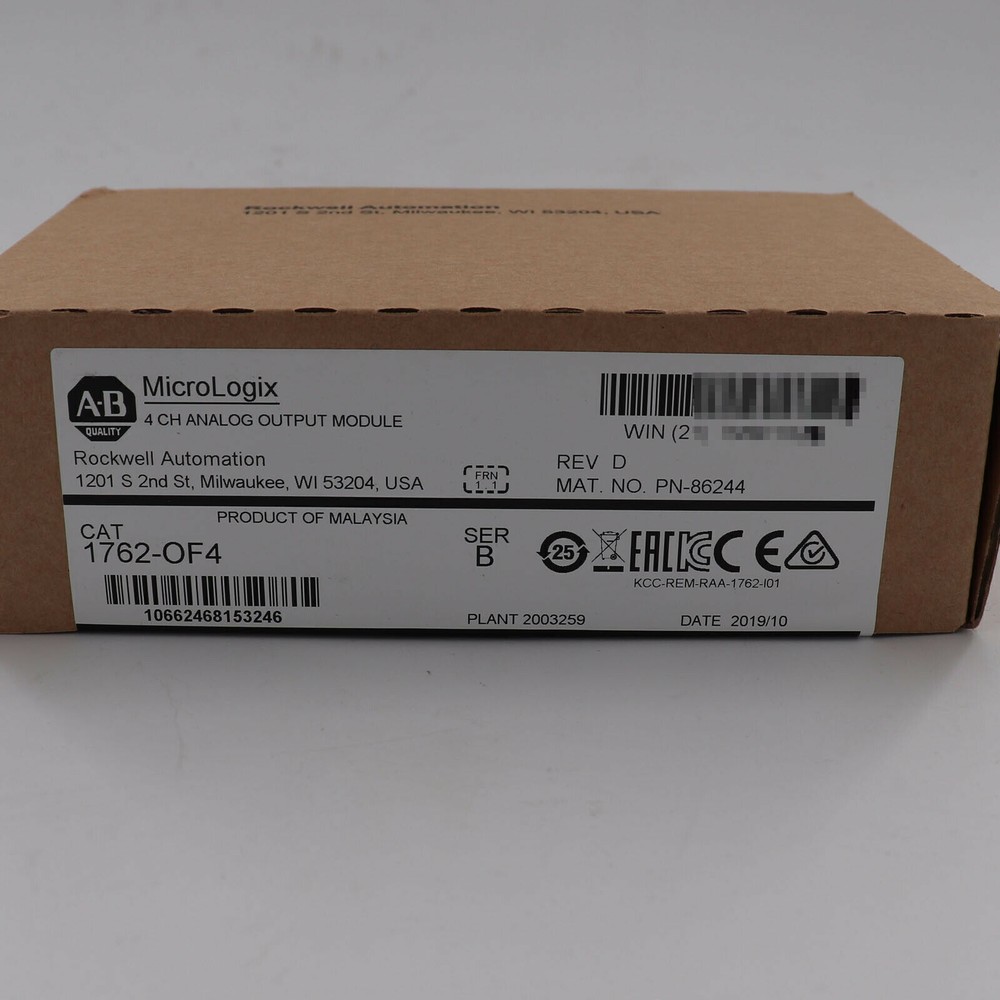 Allen-Bradley 1762-OF4 MicroLogix Analog Output Module 1762OF4