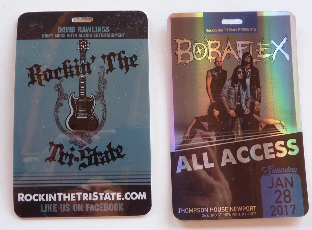 Bobaflex David Rawlings 2017 Concert Tour All Access Backstage Laminate Pass D14