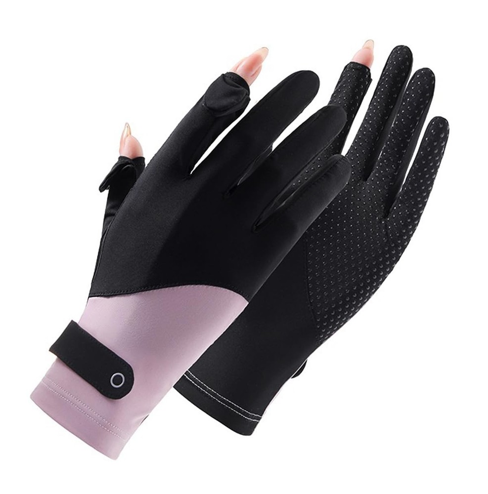Full Finger UV Protection Gloves Thin Breathable Sun Gloves for Women Cycling Driving