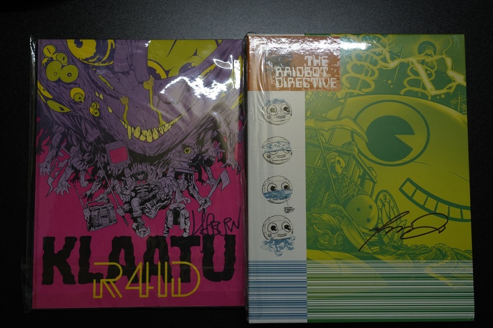 KLAATU Limited Edition with original art plus RAID Anthologies Vol 1-3