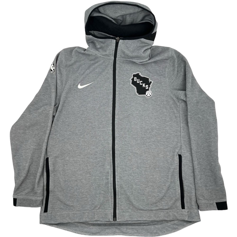 Men's XL Nike Dri-Fit Thermaflex Showtime Milwaukee Bucks NBA Full Zip Hoodie