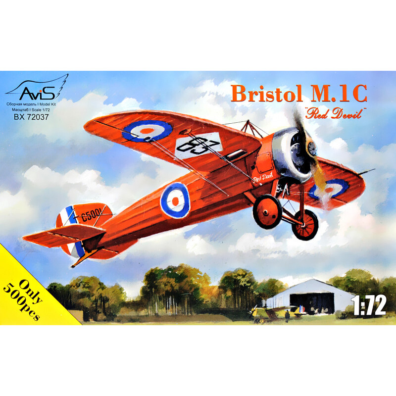 Avis 72037 Plastic Model Kit Aircraft Scale 1:72 Fighter Bristol M.1C Red Devil