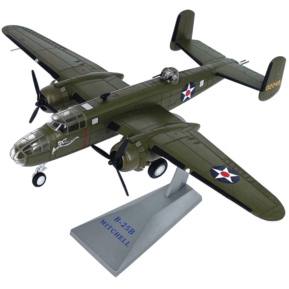 1/72 Scale 22.2cm Diecast Alloy 1/72 Scale WWII US Mitchell B-25B Bomber Model