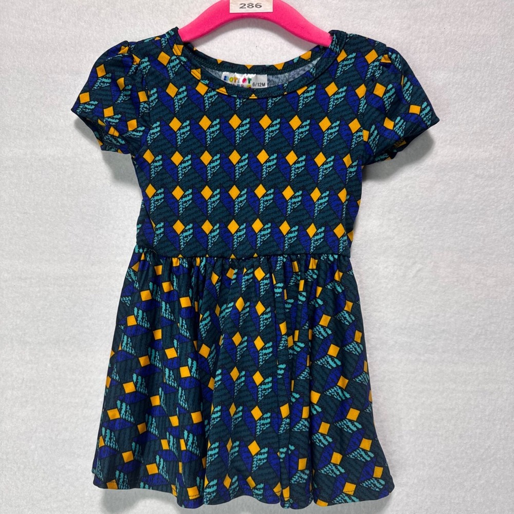 DotDotSmile Girls Short Sleeve Dress Size 6-12 Months NWT  