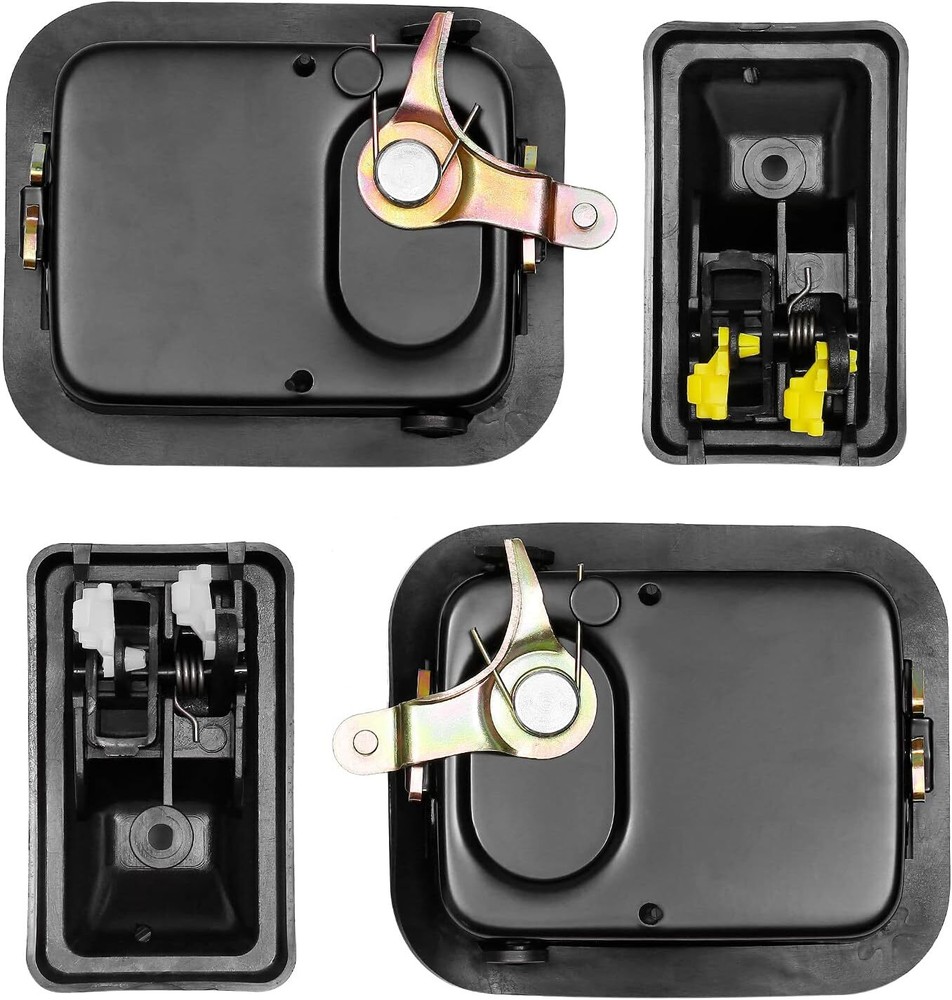4PCS Door Handle Set for Jeep Wrangler 1997 1998 1999 2000-04 TJ YJ Inside & Out