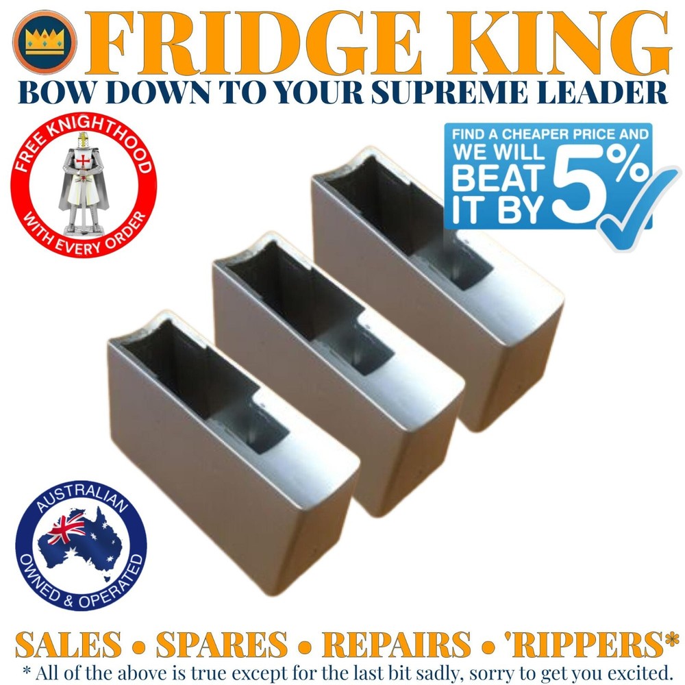 1450206K Westinghouse fridge freezer 3 PACK silver door handle pedestal WSE6070