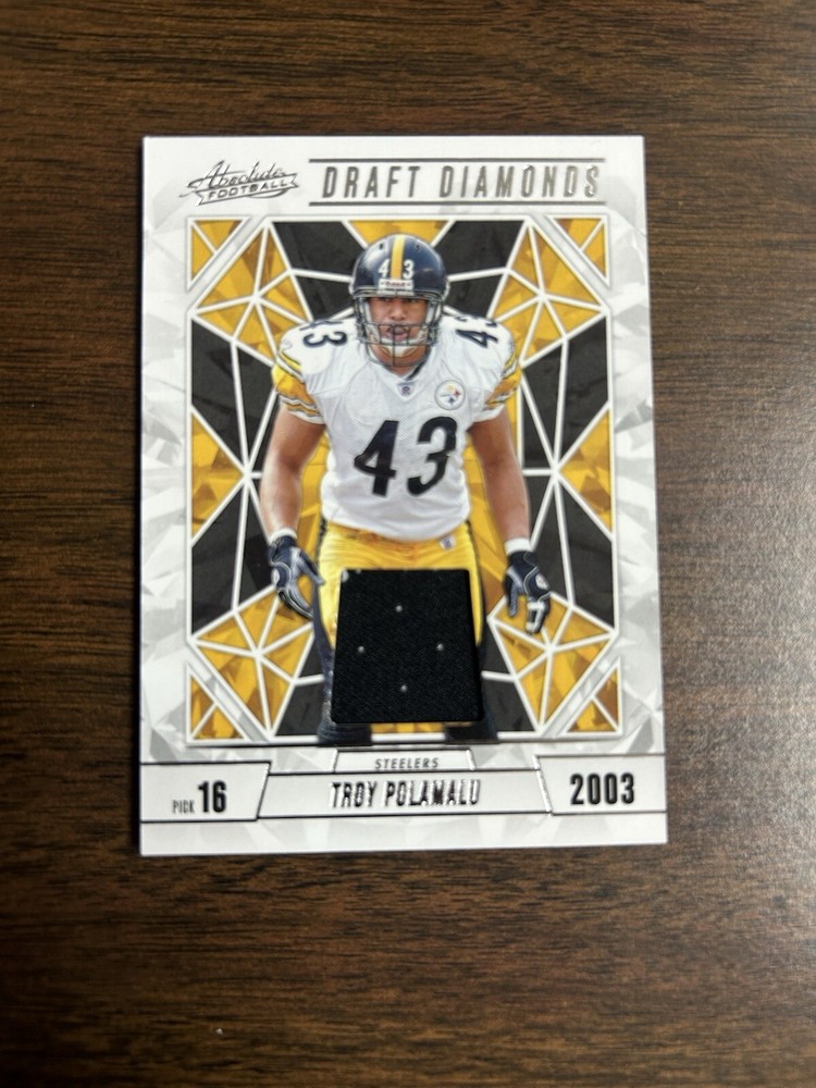 2024 TROY POLAMALU, PITTSBURGH STEELERS, ABSOLUTE  DRAFT DIAMONDS 