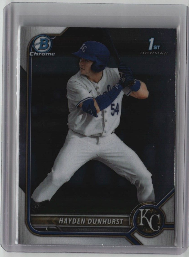 HAYDEN DUNHURST ROOKIE BOWMAN CHROME 1st BDC-44 2022 MLB KANSAS CITY ROYALS