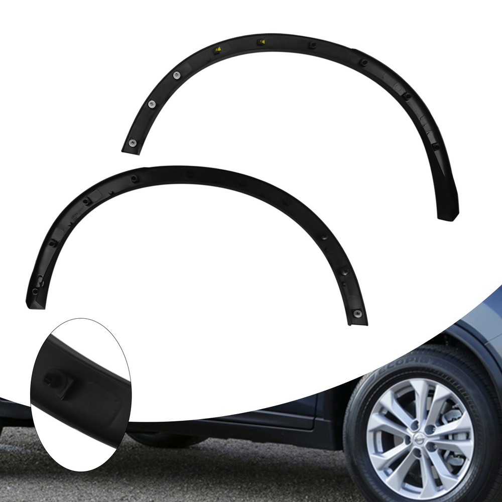 Fit Nissan Rogue 2014 -2016 Left & Right Set Rear Wheel Well Molding Trims