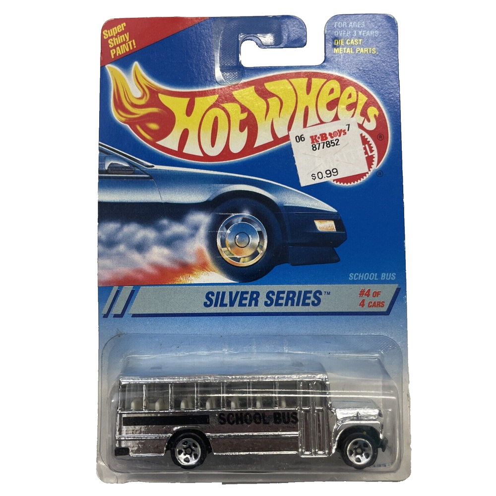 Hot Wheels Silver Series School Bus Diecast
