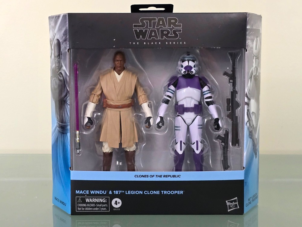 Star Wars Black Series MACE WINDU & 187TH LEGION CLONE TROOPER Exclusive 2-Pack