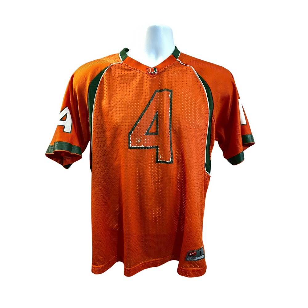 Miami Hurricanes vintage Nike team orange jersey #4 Men's
