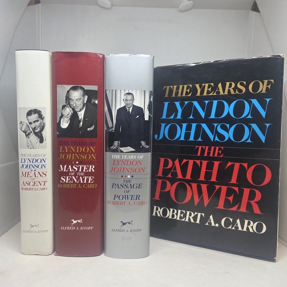 The Years of Lyndon Johnson Series Complete 4 Book Lot by Robert Caro LBJ HCDJ