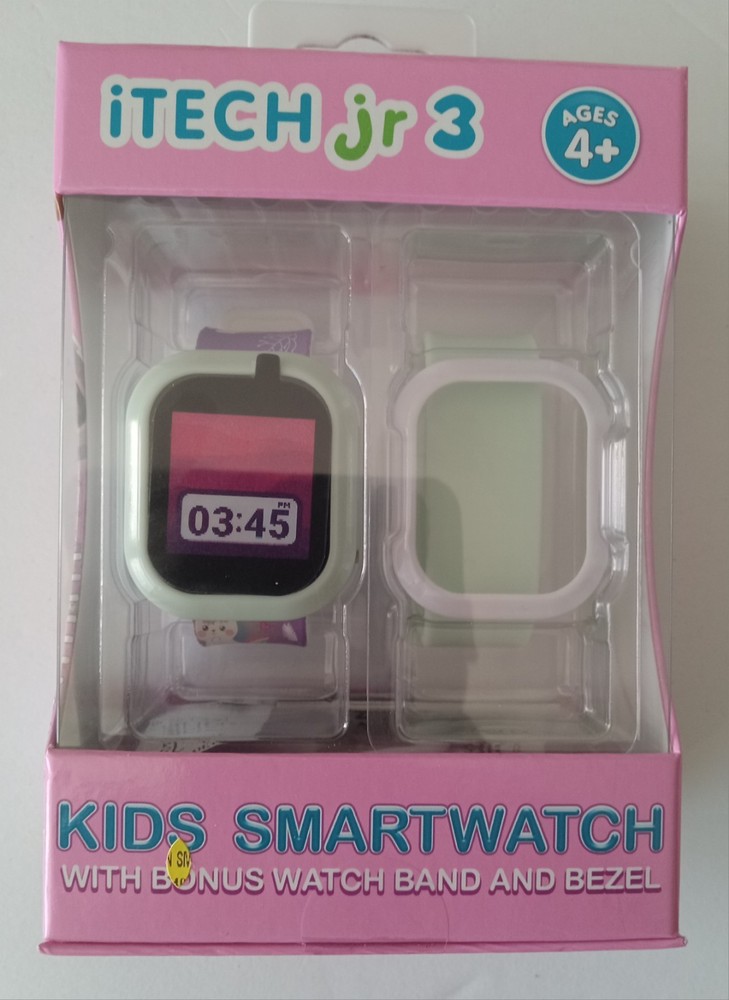 itech jr 3 Kids Smartwatch w bonus Watch Band & Bezel 25+ Games, STEM NEW