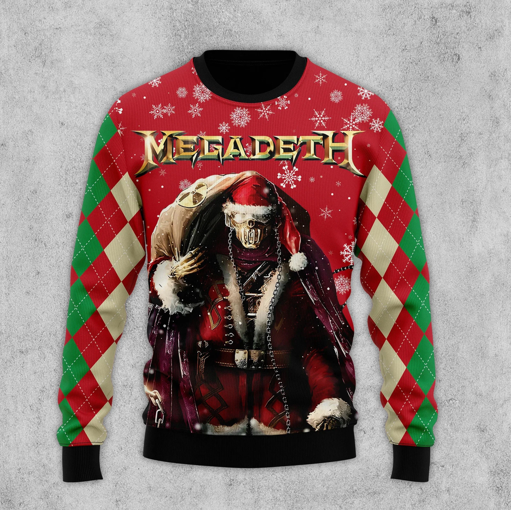 Megadeth Ugly Christmas Sweater S-5XL Gift For Fans Ugly MR30L
