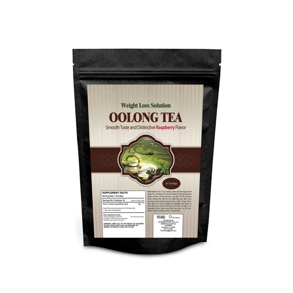 Weight Loss Solution Oolong Wulong Raspberry Slimming Tea (30 Tea Bags)