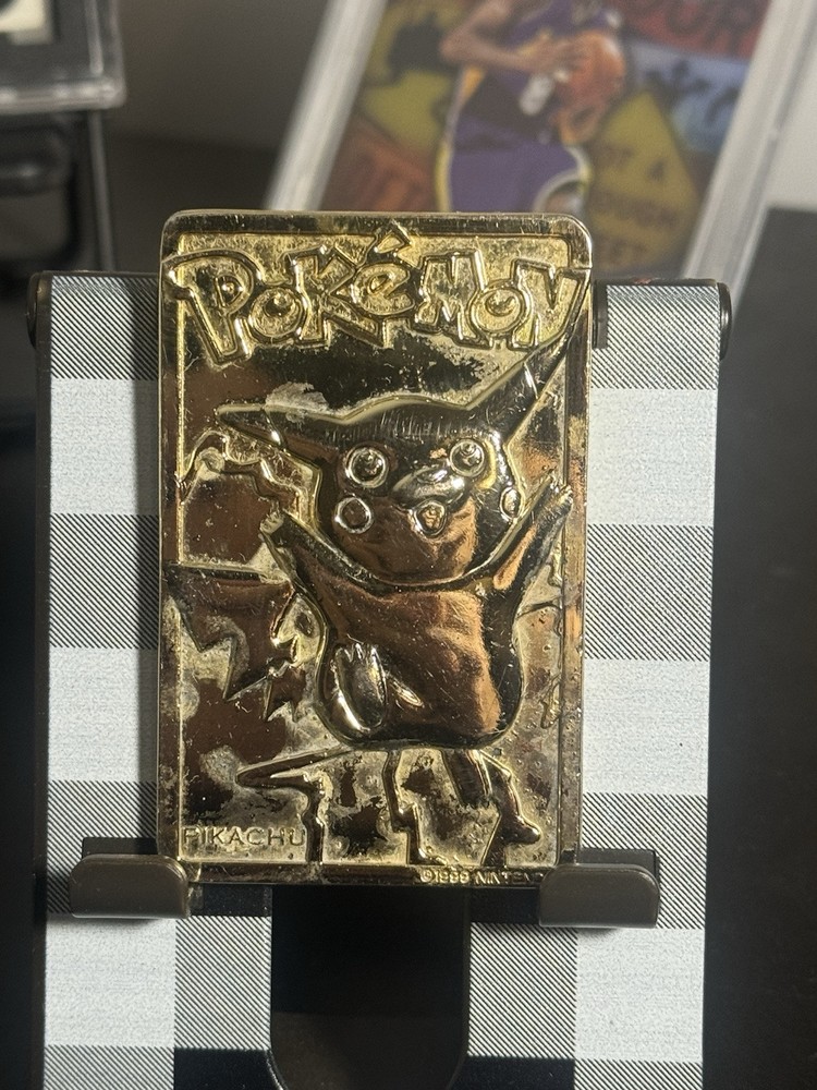 1999 Pokémon Burger King 23K Gold Plated Pikachu Card