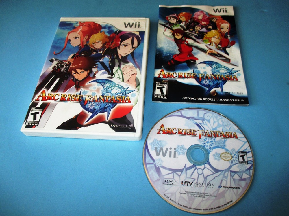Arc Rise Fantasia Nintendo Wii Game w/Case & Manual