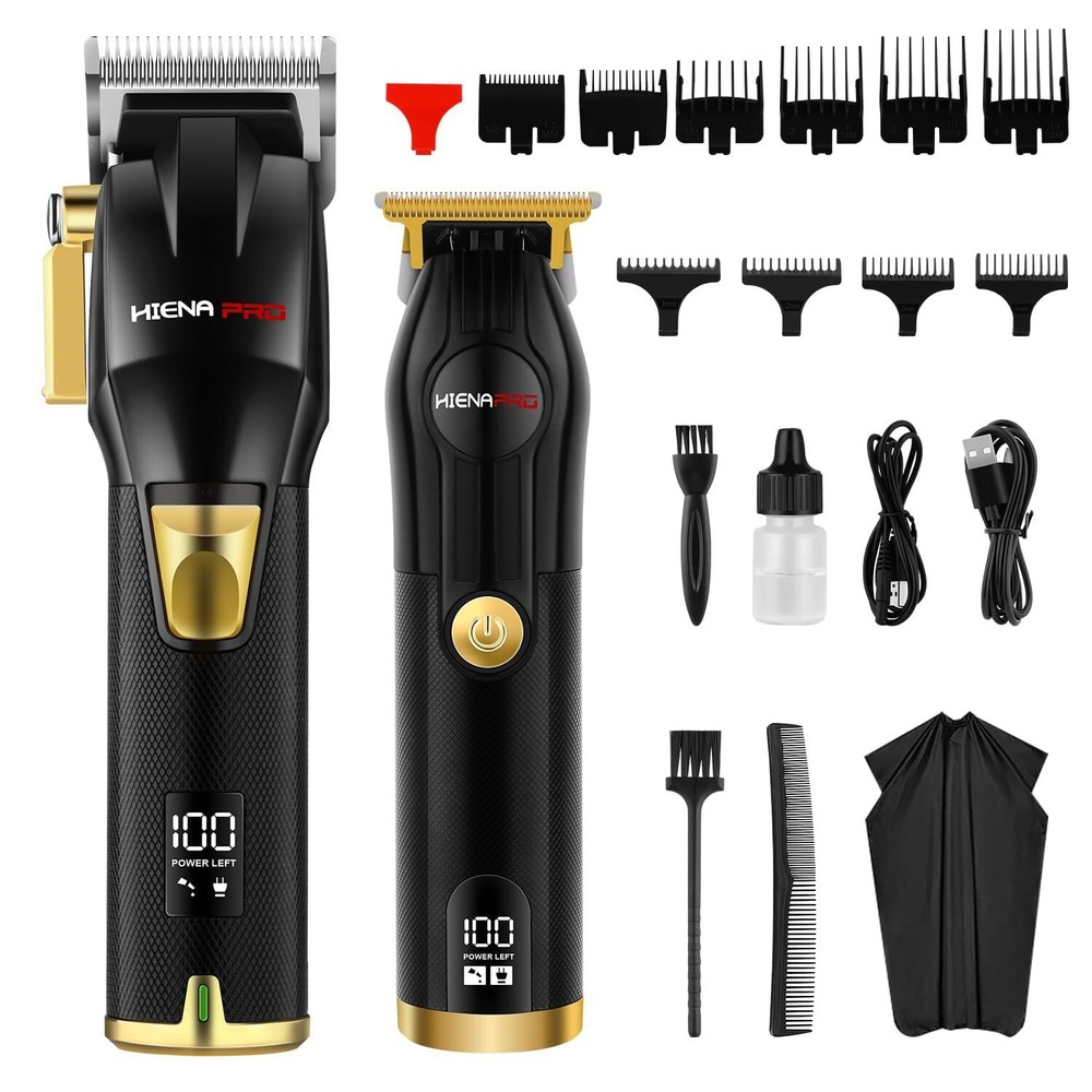 Hair Clippers for Men T Liners Hair Trimmer Set, Men Professional Cordless Re...