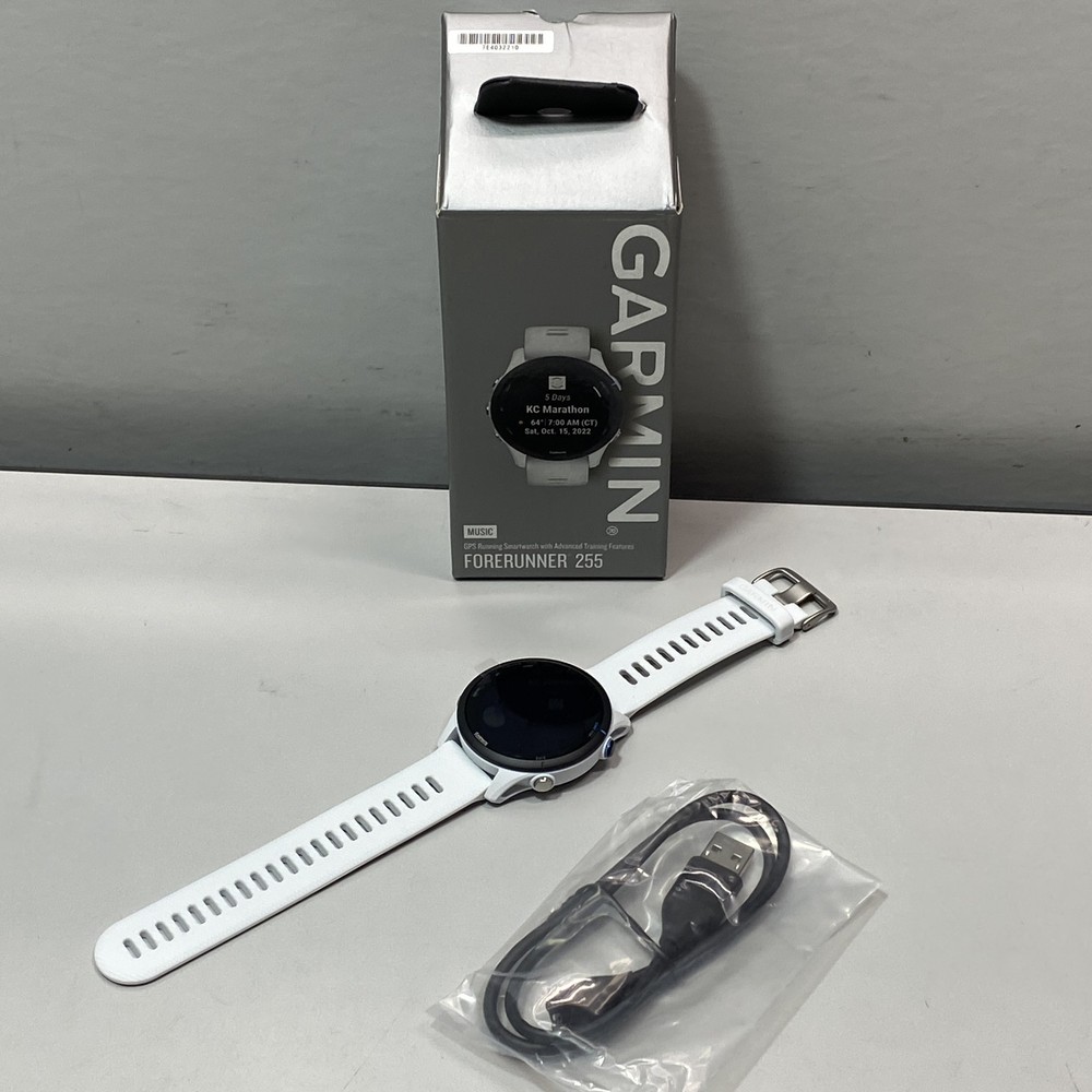 Garmin GPS Running Smartwatch Forerunner 255 46mm 010-02641-21- White