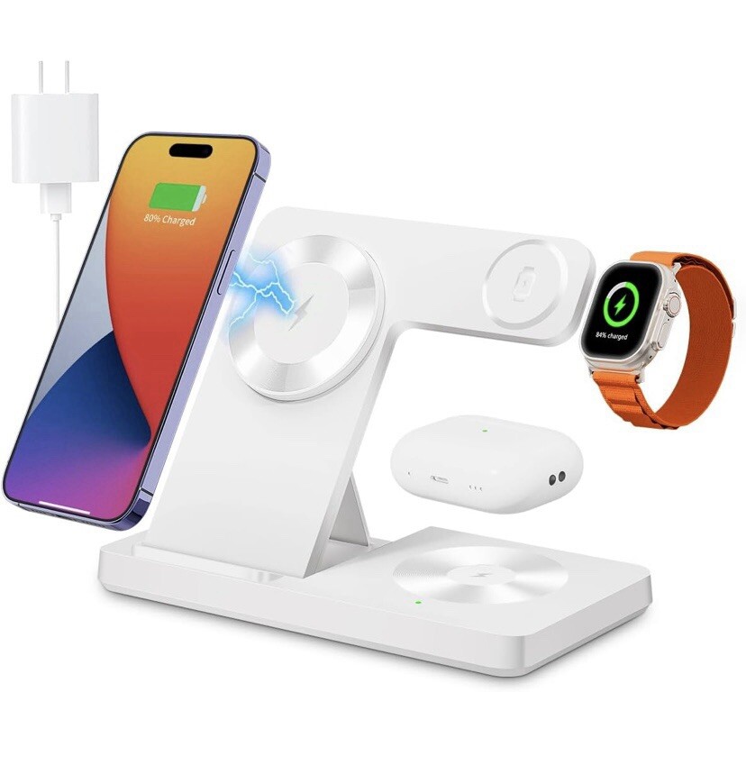 NIB 3 In 1 Wireless Charging Station