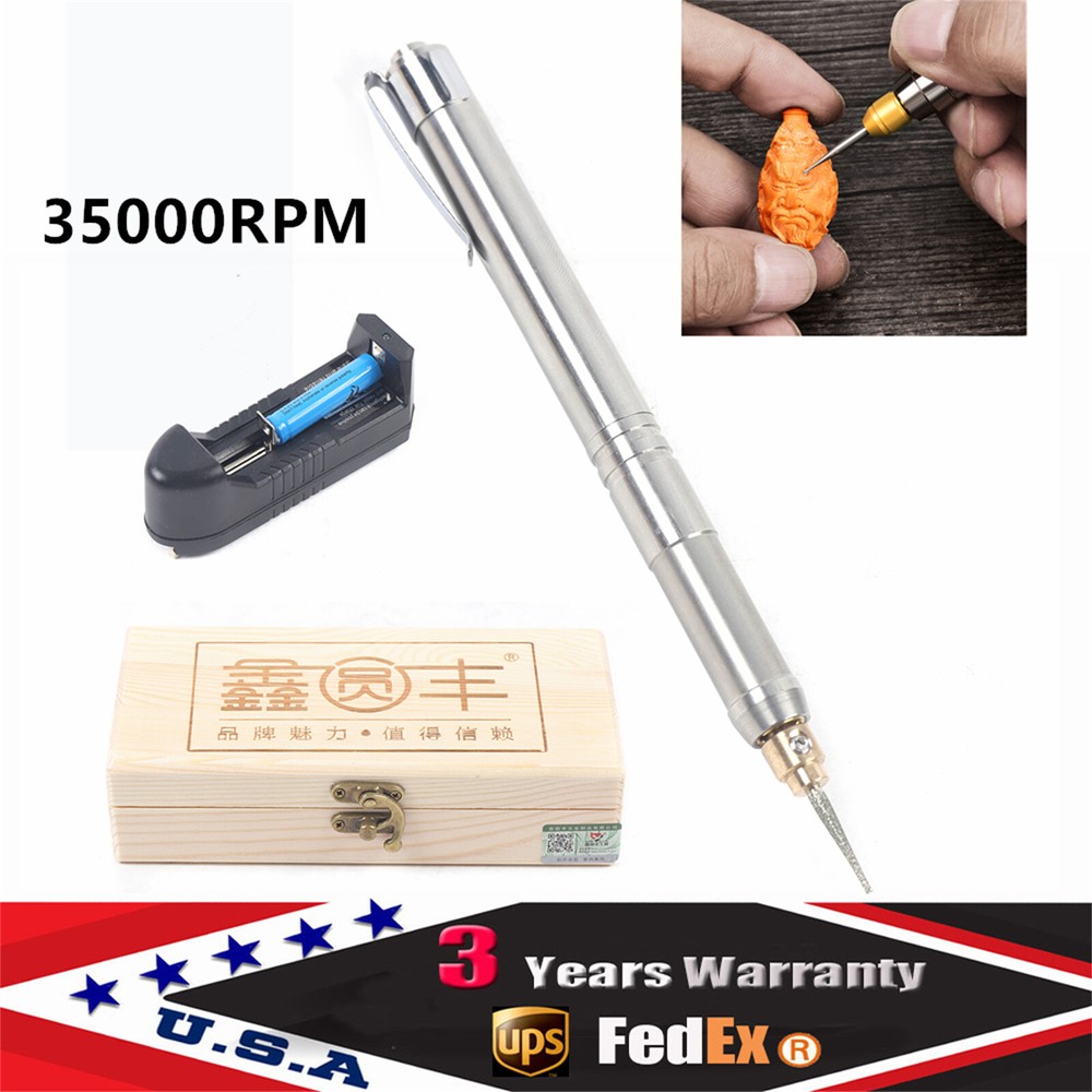 High-Speed 35000RPM Electric Engraving Pen for Metal Glass Wood Crafting Tool