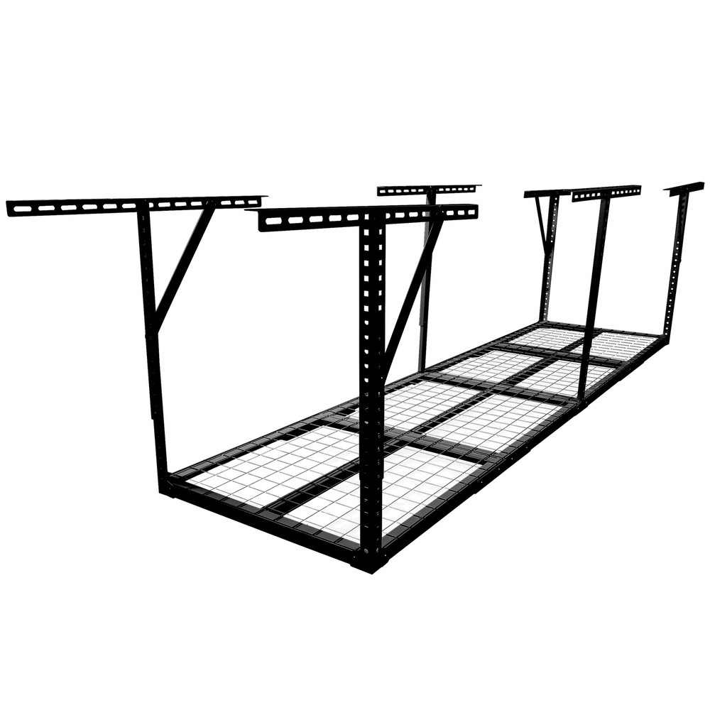 2x8FT Heavy Duty Metal Garage Ceiling Overhead Garage Storage Rack,450lbs