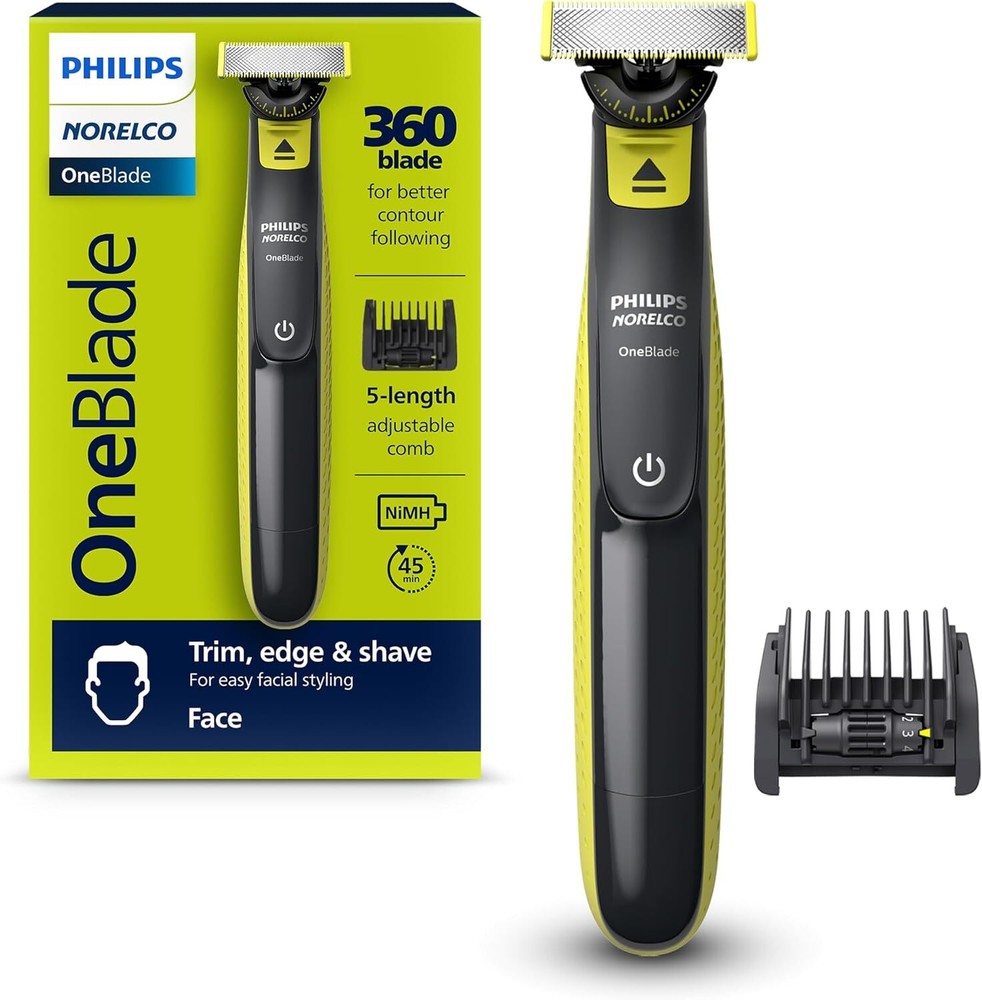 Philips Norelco OneBlade 360 Face 5-in-1 Face Stubble Comb