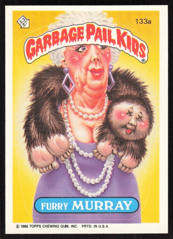 1986 Garbage Pail Kids Topps Sticker Cards