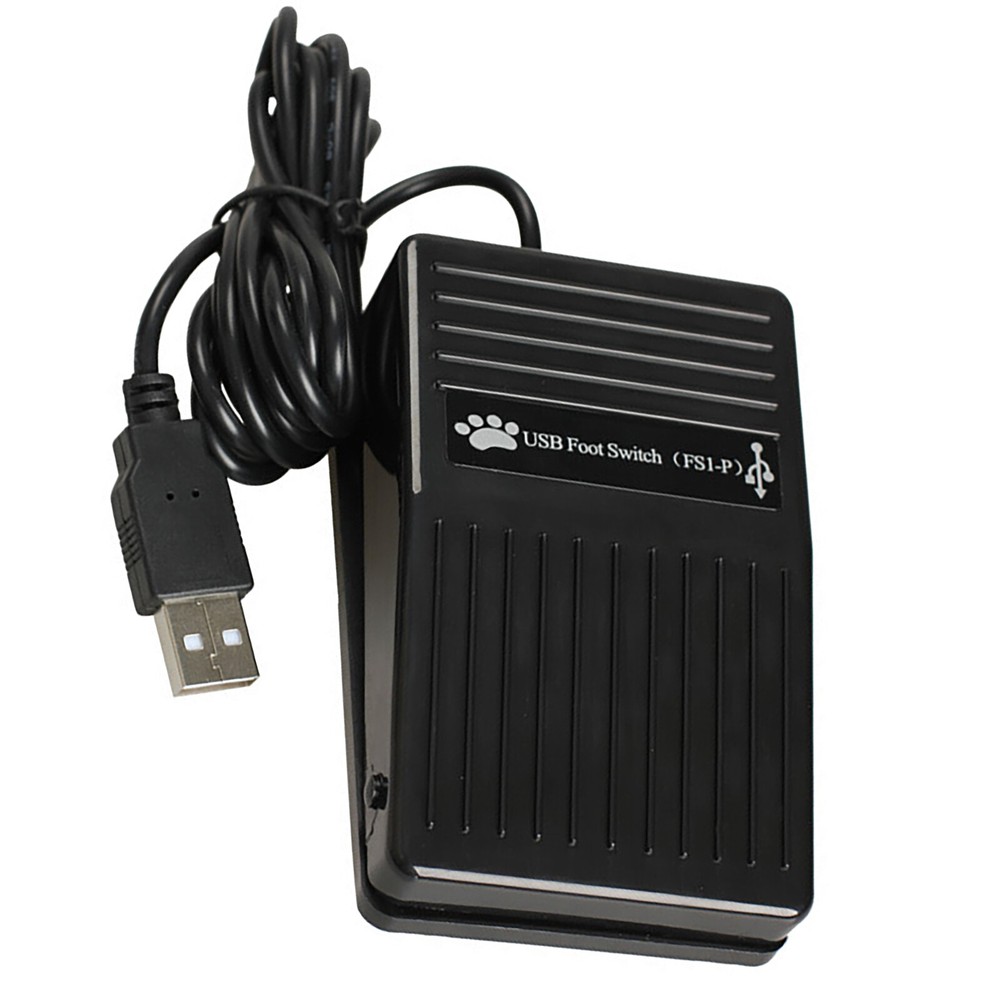 USB Foot Switch Pedal for Keyboard & Mouse Single Key Custom Control