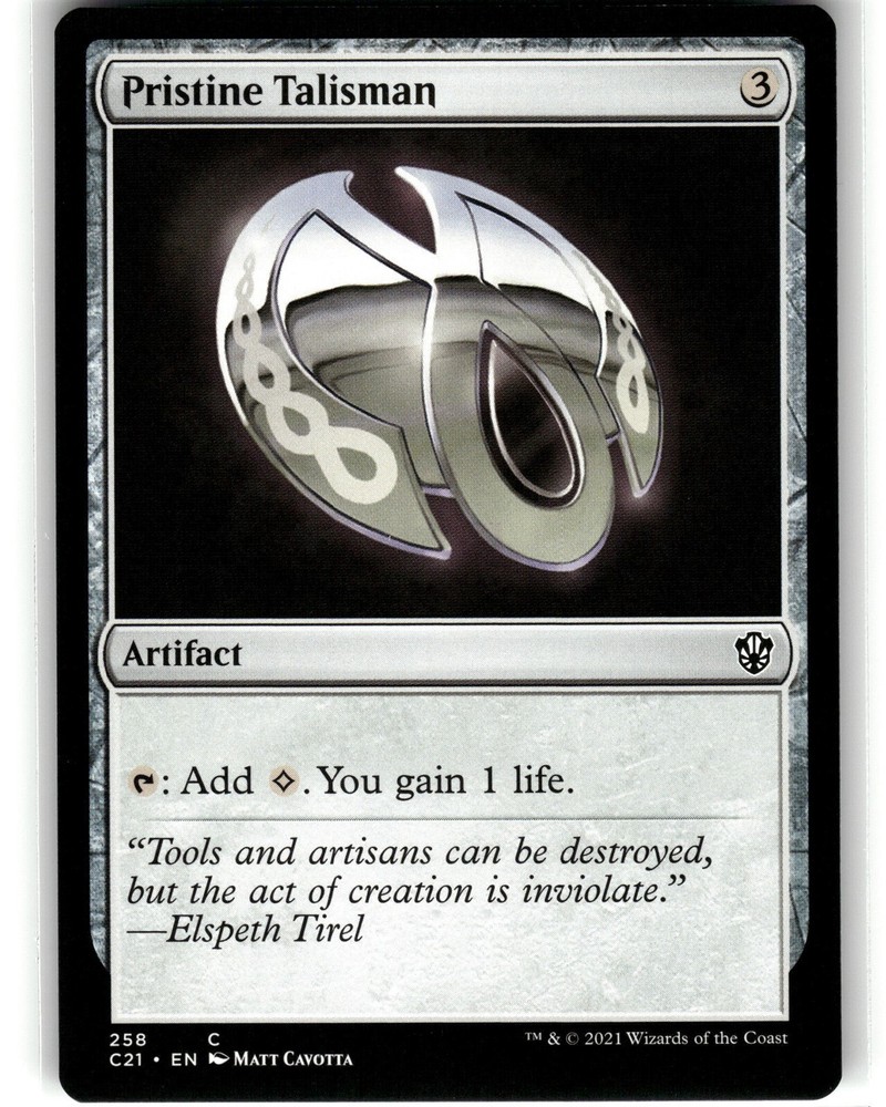 PRISTINE TALISMAN Commander 2021 #258 C21(NM+)(MTG)