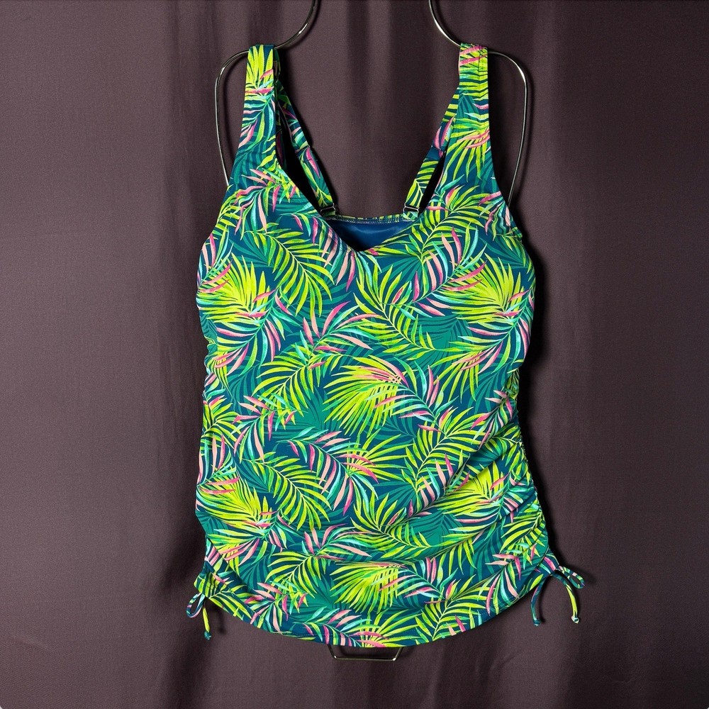 Lands' End Women's 8D Adjustable Chlorine Resistant Underwire Tankini Swimsuit
