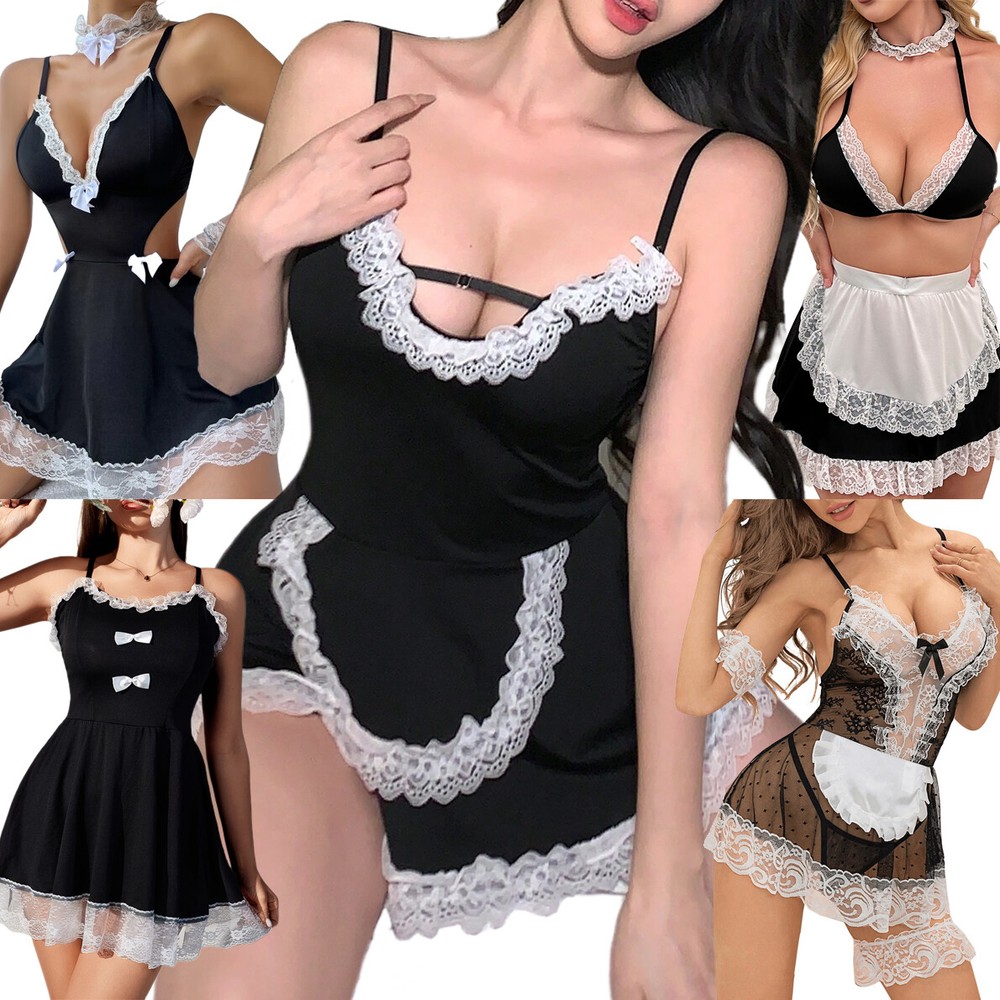 Sexy French Maid Maid Costume Cosplay Sexy Maid Dress Lingerie Outfit for Women