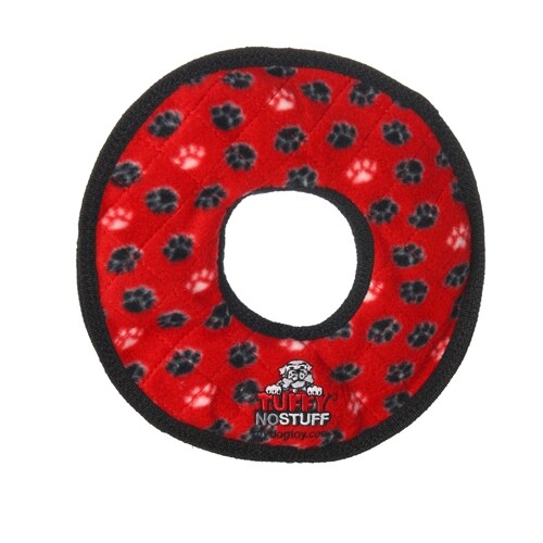 Tuffy No Stuff Ultimate Ring Red Paw 1 Each  by Tuffy