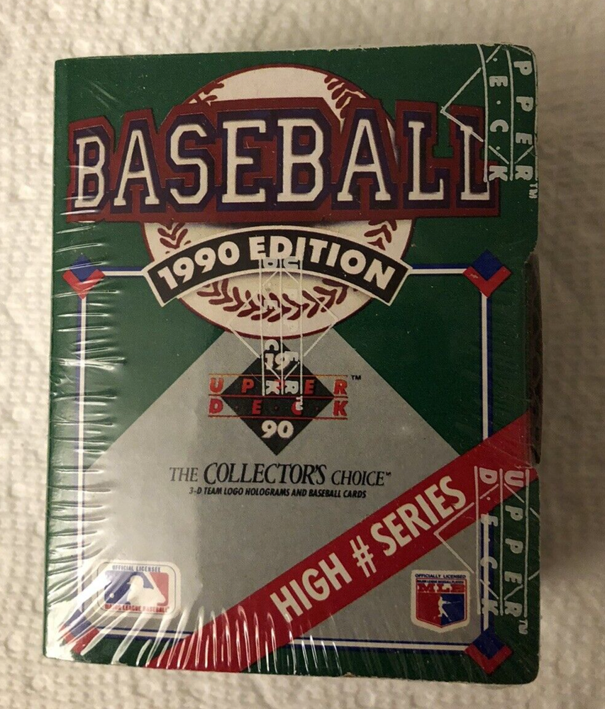 Vintage 1990 Upper Deck Baseball Cards High Number Series Factory Sealed Box
