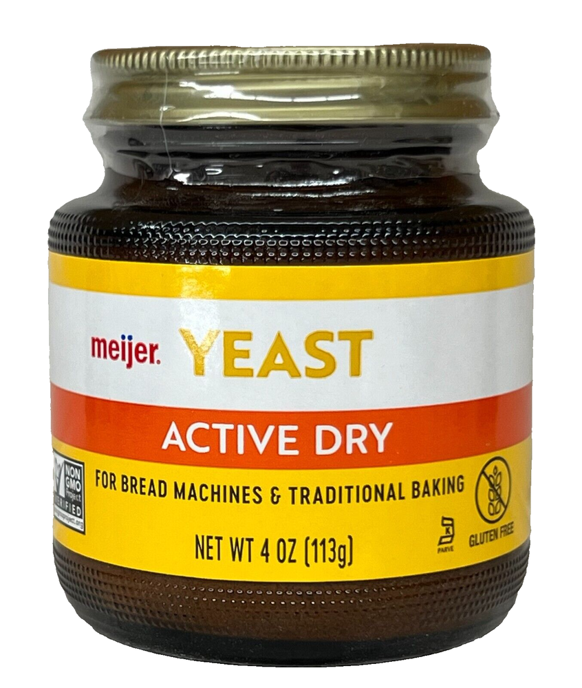 Meijer Active Dry Yeast For Bread Machines & Traditional Baking 4 oz