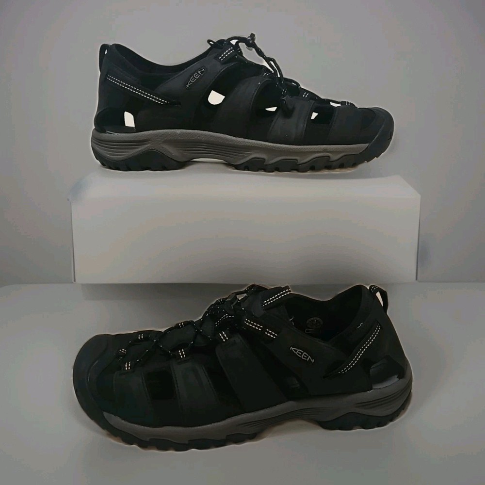 KEEN Targhee III Men's Hiking Sandals in Black Gray Size 14M