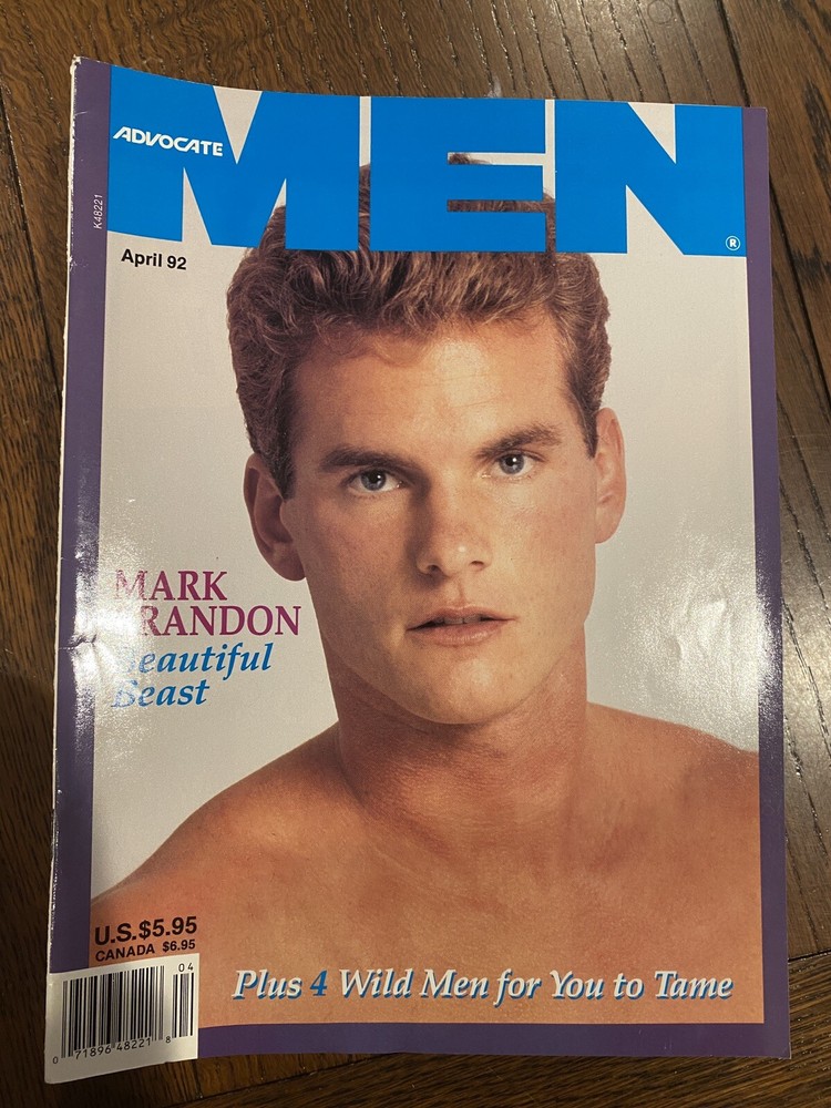 Advocate Men April 1992 Gay Magazine, Hunk Muscular Male Models, Collector's