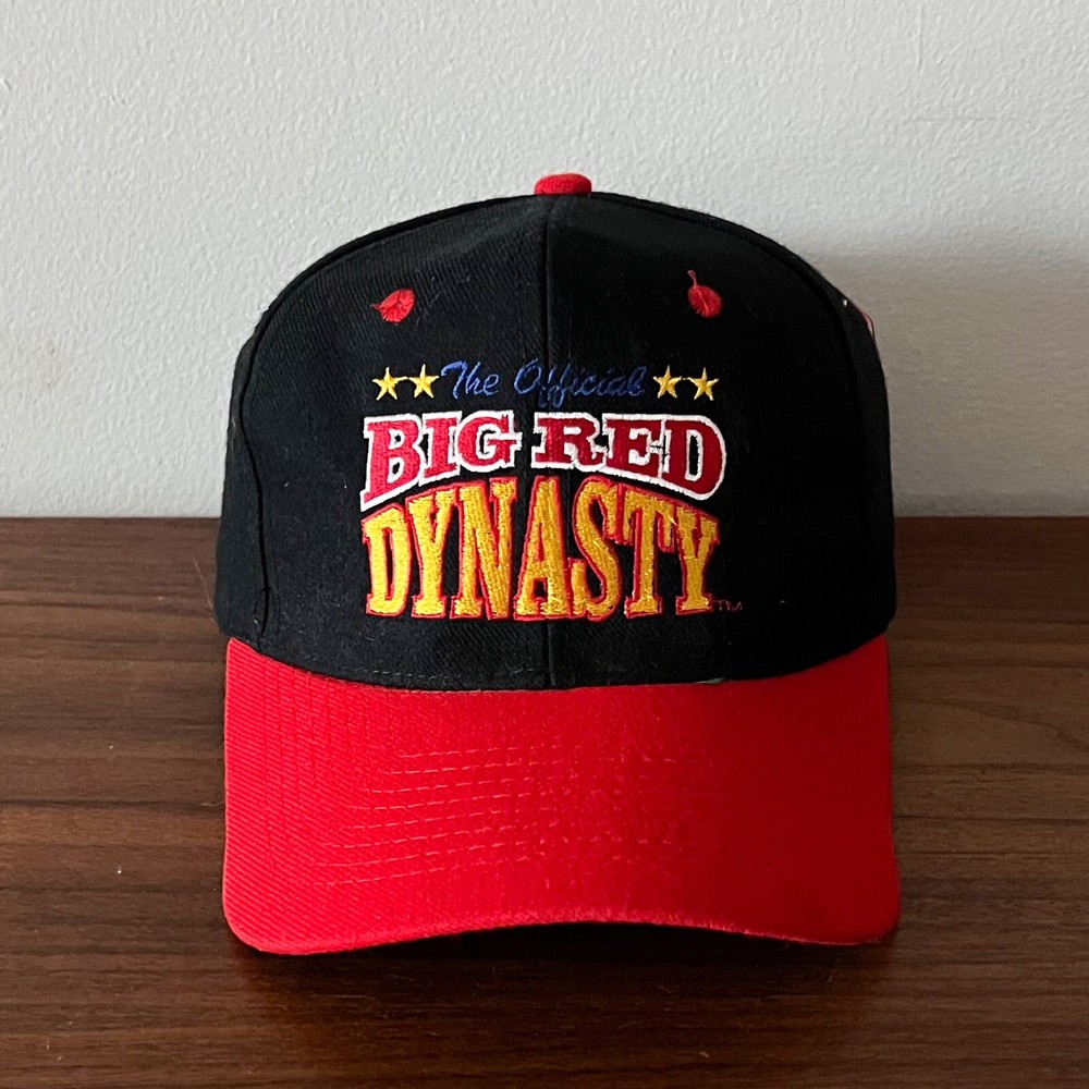 Vintage Nebraska Cornhuskers Hat Big Red Dynasty 90s SnapBack National Champs