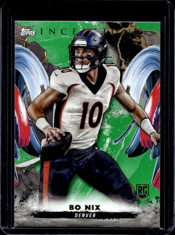 2024 Topps Inception Bo Nix RC Green Rookie #161 Broncos