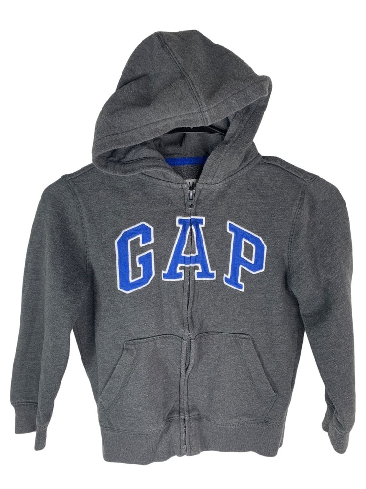 GAP Kids Gray Zip-Up Hoodie Sweatshirt Size S