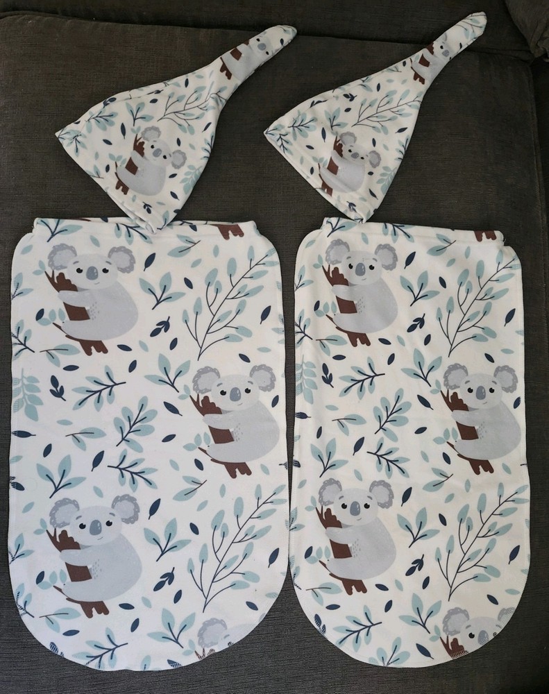 Set of 2 Jarverce Swaddle Blanket for Baby, Soft Swaddling Sack for Newborn