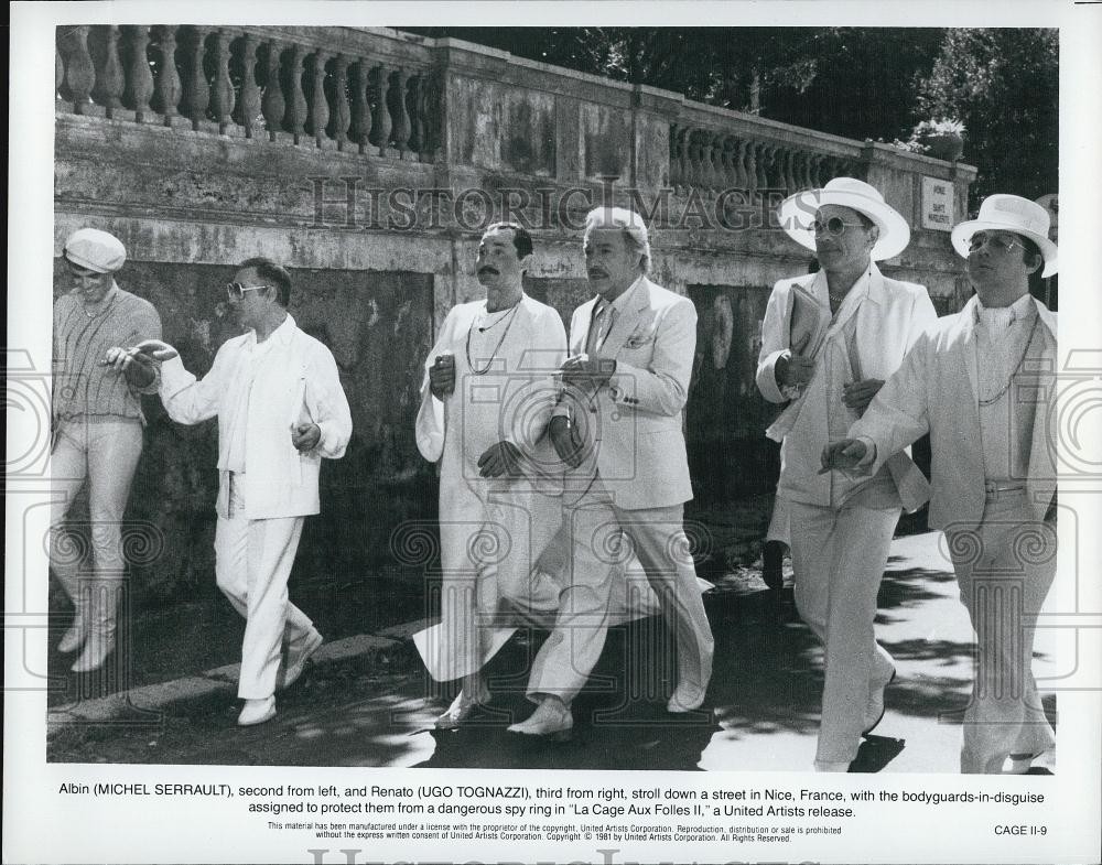 1981 Press Photo Michel Serrault Ugo Tognazzi In 
