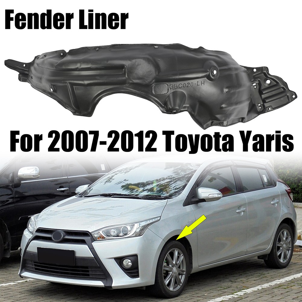Front Left Inner Fender Liner / Splash Shield For Toyota Yaris Sedan 2007-2012