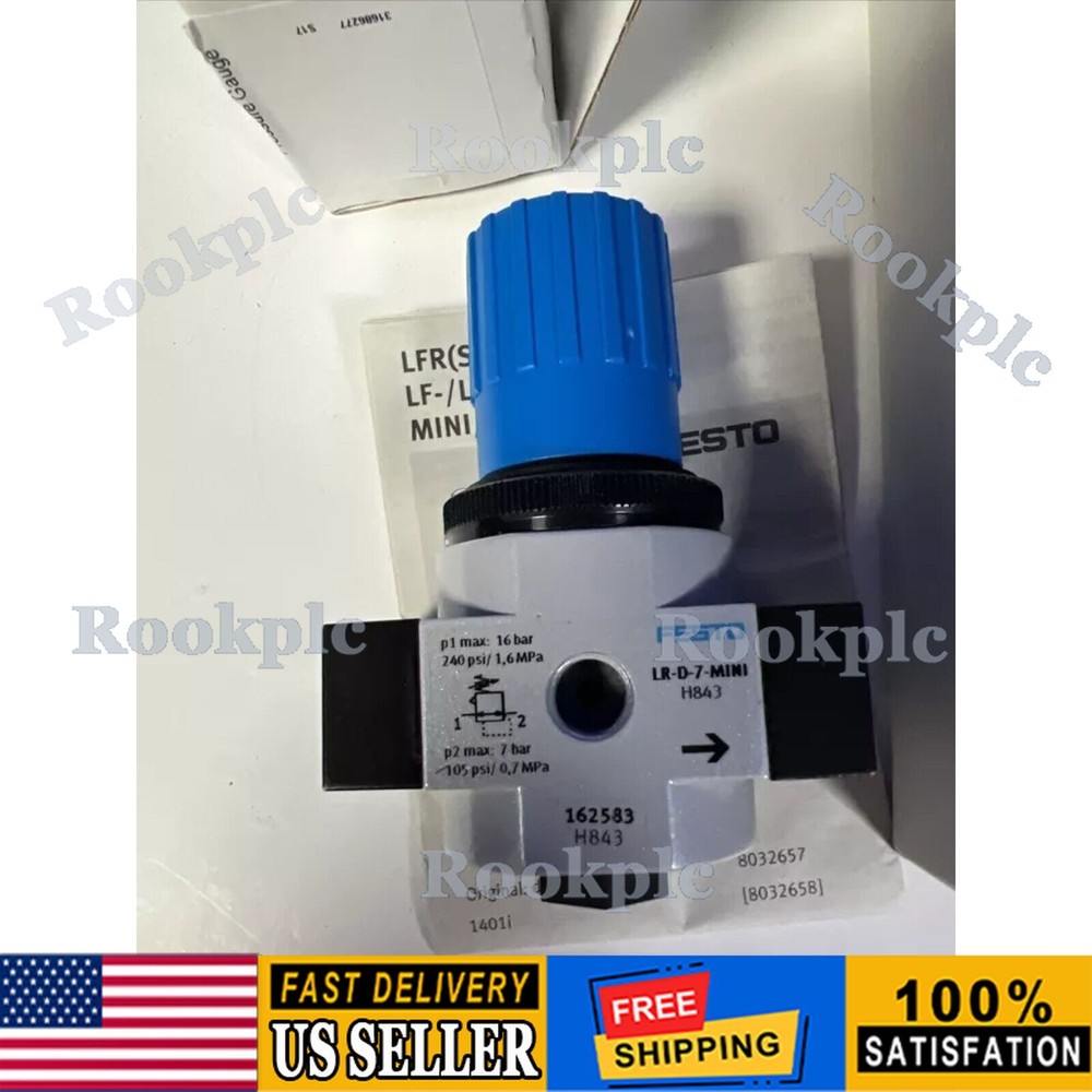 NEW FESTO 162583 LR-1/4-D-7-MINI Pressure Regulator