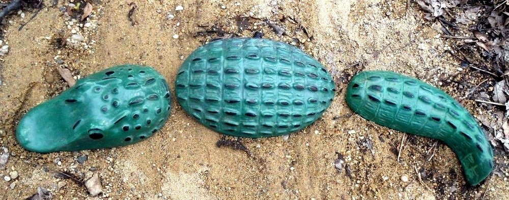 Alligator mold cement concrete plaster Gator Crocodile mould  18