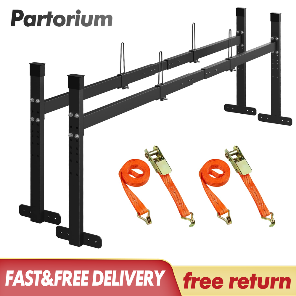 Roof Top Trailer Rack for Ladders Adjustable 5.77-8.65ft 400lbs Heavy Duty